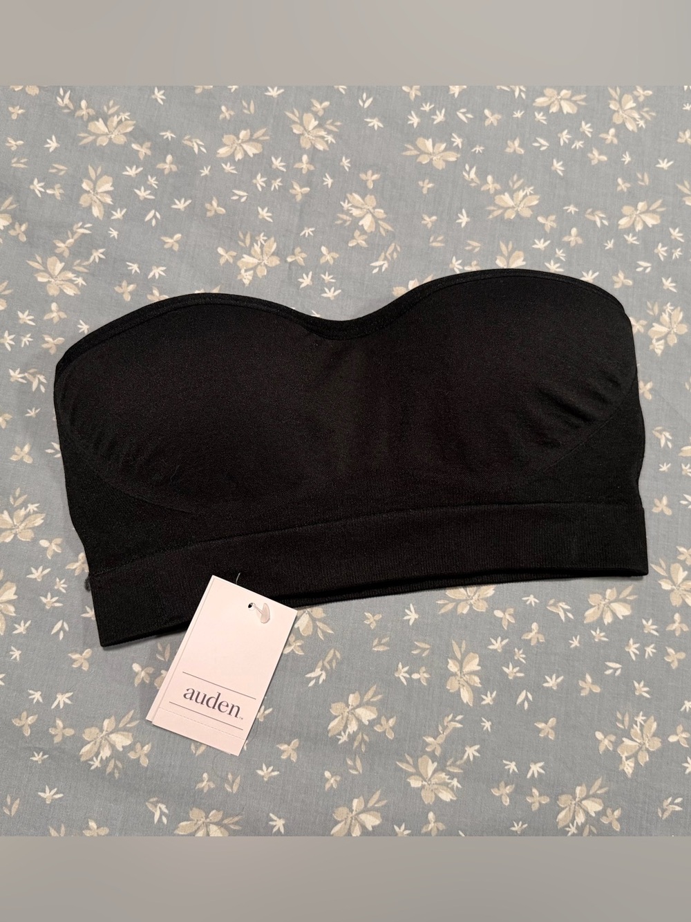 NWT Auden Black Strapless Bra